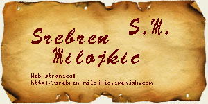 Srebren Milojkić vizit kartica